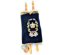 Sefer Torah Scroll Amazing Judaica Jewis Book Bibbia ebraica e Copertina in Velluto Israele