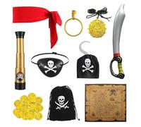 SEFIRST 10 Stück Kinder Piratenkostüm Zubehör