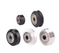 SEFNPOME Ruote CNC per stampante 3D Ruote Perlin rotonde passive piccole e grandi in plastica e tipo V compatibili con V-Slot C-Beam per stampanti 3D(Small wheel)