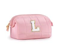 SEFORICO Astuccio per il trucco per le donne, regali per adolescenti, astuccio da toilette con ampia apertura astuccio per cosmetici iniziali per donne indispensabili da viaggio regali di compleanno