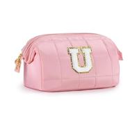 SEFORICO Astuccio per il trucco per le donne, regali per adolescenti, astuccio da toilette con ampia apertura astuccio per cosmetici iniziali per donne indispensabili da viaggio regali di compleanno