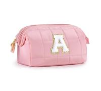 SEFORICO Astuccio per il trucco per le donne, regali per adolescenti, astuccio da toilette con ampia apertura astuccio per cosmetici iniziali per donne indispensabili da viaggio regali di compleanno