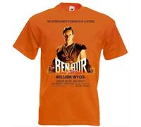 SEFxd22WSA Ben HUR Movie Poster T Shirt Orange Yellow 3XL