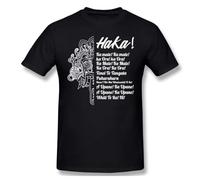 SEFxd22WSA Haka Dance Zealand Maori Haka KA Mate Rugby T Shirt Black XL