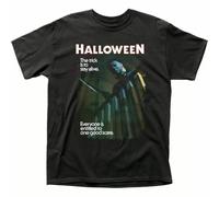 SEFxd22WSA Halloween One Good Scare T Shirt Mens Pop Culture Movie Retro Tee Black XXL