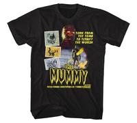 SEFxd22WSA Hammer Horror The Mummy Torn from The Tomb To Terrify The World Men's T Shirt Black XL