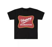 SEFxd22WSA Happy Dranksgiving T Shirt Beer Fall Cute Fall Autumn Pumpkin Thanks Giving Tee Black 3XL