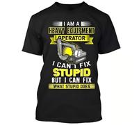 SEFxd22WSA Heavy Equipment Operator T-Shirt Black L