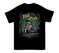 SEFxd22WSA Hot Ed Roth Rat Fink 100% Cotton Black all Size T-Shirt Unisex Black S