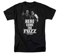 SEFxd22WSA Hot Fuzz Here Come The Fuzz T-Shirt Black XL
