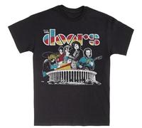 SEFxd22WSA Hot The Doors Live AT The Forum 1968 T-Shirt Cotton Men Black L