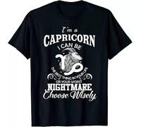 SEFxd22WSA I Can Be!Capricorn Zodiac Sign Women Man Birthday Gift T-Shirt Black M