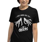 SEFxd22WSA I Just Want To Give You The Creeps Goth Gothic Emo Unisex T-Shirt Black S