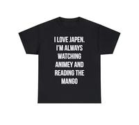 SEFxd22WSA I Love Japen And Waching Animey T-Shirt S-3XL Black M