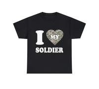 SEFxd22WSA I Love My Soldier T-Shirt S-3XL Black S
