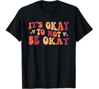 SEFxd22WSA Mental Health Awareness T-Shirt- Its Ok to Not be Ok T-Shirt S-3XL Black M