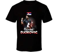 SEFxd22WSA Tennis Novak Djokovic Men's T-Shirt Black 3XL