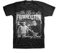 SEFxd22WSA Universal Monsters T-Shirt We Belong Dead Bride Frankenstein Black XL