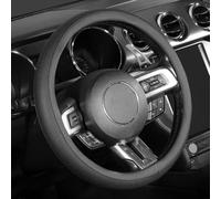 SEG Direct Coprivolante Auto 37-39cm, Traspirante Pelle Microfibra Nero