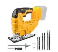 Sega a batteria compatibile con batteria Dewalt 20 V Max, strumento di separazione per seghetto alternativo brushless 400 W, 2700 giri/min, taglio obliquo a 45° per tagli dritti/curvi/circolari (senza