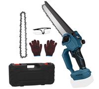 Sega a catena da 8 pollici, compatibile con Bosch Professional 18 V, batteria GBA/CORE/ProCORE/AMPShare 18 V, mini motosega elettrica per legno da giardino, potatura potatura taglio legno (BS)