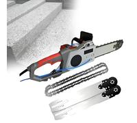 Sega a catena elettrica diamantata per cemento ad alta resistenza, tagliamuri a catena, macchina portatile per il taglio di mattoni, sega professionale per muratura per la rimozione della polvere da
