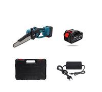 Sega a catena senza spazzole da 1200 W da 6 pollici Mini potatura portatile a batteria Sega da potatura da giardino portatile Sega da taglio elettrica for la lavorazione del legno per giardino, prato(