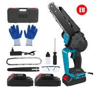 Sega a catena senza spazzole da 8 pollici Mini motosega da potatura portatile sega elettrica per la lavorazione del legno utensile elettrico da taglio per batteria Makita 21V