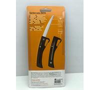 Sega a mano con denti grossi, lama in acciaio da 16 cm, manici in plastica