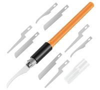 Sega a mano ergonomica antiscivolo affilata for rasoio for hobby sega manuale squisito modello durevole strumento artigianale con 9 lame for intaglio e potatura