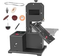 Sega A Nastro Da Banco Professionale, Motore Da 800w Con Altezza Di Taglio Di 70mm E Gola Di 90mm, Tavolo Metallico Inclinabile Da 0-45° Per Curve E Tagli Dritti Su Legno E Schiuma