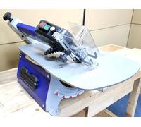 Sega a scorrimento da 45,7 cm con interruttore a pedale, strumento di taglio di precisione per lavorazione del legno e artigianato