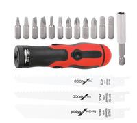 Sega apintrica manuale, sega a mano reciproca - Sostituzione adattatore di segatura reciproco con punte e seghe - Taglierina multiuso strumento cacciavite per tubo in PVC d