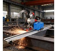 Sega Circolare 70mm con Guida in Lega Alluminio, per il Taglio di Materiali | Automatic cutting, brushless motor, 150W, linear guide, 2600RPM speed, 2.5m long rail
