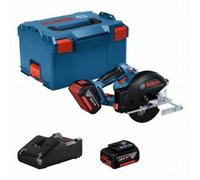 Sega Circolare BOSCH GKM 18V-50 (2 x 5,0 Ah + GAL18V-40 + L-Boxx 238)