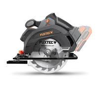 Sega circolare a batteria FUXTEC 20V FX-E1CS20-SET - lama Ø165mm, profondità di taglio 38-55mm, regolazione dell'angolo di taglio 4300 giri/min, sega per legno e metallo Senza batteria e caricatore