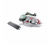 Sega circolare Bosch PKS 66-2AF 1600W 66 mm, taglio preciso, scocca CleanSystem per laspirazione della polvere, impugnatura ergonomica.