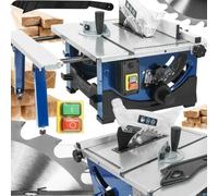Sega circolare da tavolo da 180 mm regolabile per legno 1600w
