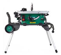 HiKOKI Sega da banco - 1500W, lama da 254mm, profondità di taglio 79mm, avvio dolce, estensione del tavolo, aspirazione della polvere, supporto con ruote - Taglio preciso e potente