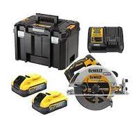 Sega circolare DeWALT 18V XR 190mm 2 batterie PowerStack da 5,0Ah DCS573H2T