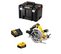 Sega Circolare DeWALT DCS570P1T (1 x 5,0 Ah + DCB115 + TSTAK VI)