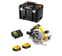 Sega Circolare DeWALT DCS570P2T (2 x 5,0 Ah + DCB115 + TSTAK VI)
