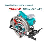 SEGA CIRCOLARE ELETTRICA 1600W SEGHE TRONCATRICE 185mm TOTAL