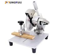 Sega circolare elettrica Mini macchina da taglio per profili Taglierina da tavolo per hobby fai-da-te Sega circolare Sega elettrica ad angolo regolabile