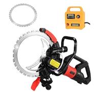 Sega Circolare Elettrica per Calcestruzzo con Lama da 16'', con 2 Lame, profondità di Taglio di 29 Cm, Abbattimento Polveri Ad Acqua, per Tondini di Ferro E Marmo,1 Blade