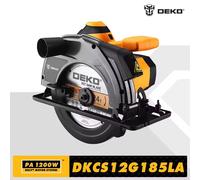 Sega circolare elettrica serie DEKO DKCS macchina da taglio multifunzionale da 185 mm con impugnatura ausiliaria utensile elettrico domestico da 1200 W