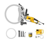 Sega Circolare Elettrica,Taglio Muri,Motore Senza Spazzole, Alimentazione Ad Acqua, Soppressione Polvere, Taglio Profondo 29-49 cm, per Tagliare Pietra, Mattoni, Tegole,8600mm