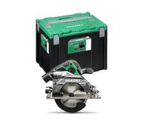 HIKOKI Akku Kreissäge C3606DB (36V, Brushless, Sägeblatt Ø: 165mm, Sägeblattbohrung Ø: 20 mm, Gehrungsschnitte von/bis: -5° bis 45°, Max. Sägeleistung bei 90°: 66mm) Plus Zubehör, OHNE Akku, Ladegerät