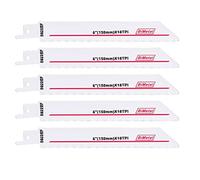 Sega circolare, S922EF 18TPI Lama for seghetto alternativo BIM da 6 '' for il taglio di tubi in plastica e legno Lama for alternativa in metallo, 2 pezzi(5pcs)