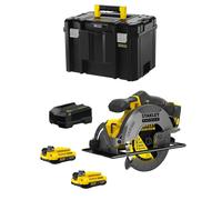 Sega Circolare STANLEY FatMax SFMCS500D2T (2 x 2,0 Ah + Caricabatteria + TSTAK V